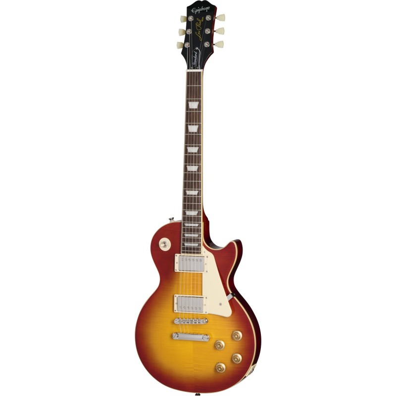 Epiphone Les Paul Standard 50s Figured (Incl. Premium Gig Bag) Washed Cherry Sunburst Gitara elektryczna - 1 - Gitary elektryczn