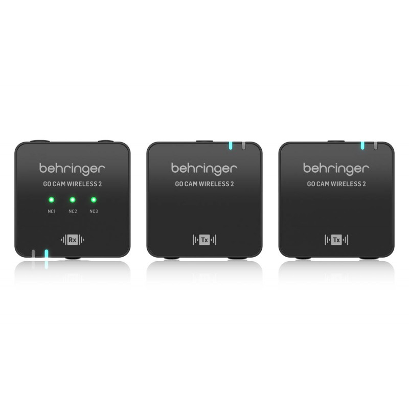Behringer GO CAM WIRELESS 2 Bezprzewodowy system mikrofonowy - 5 - Zestawy bezprzewodowe - Cyfrowy, podwójny bezprzewodowy syste
