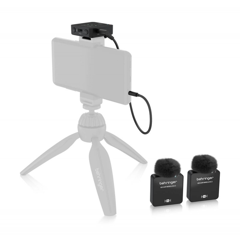 Behringer GO CAM WIRELESS 2 Bezprzewodowy system mikrofonowy - 6 - Zestawy bezprzewodowe - Cyfrowy, podwójny bezprzewodowy syste