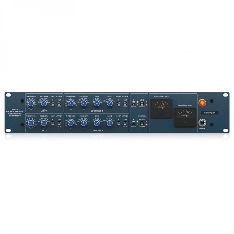 Behringer 369 kompresor, limiter studyjny - 3 - Kompresory studyjne - Stereofoniczny kompresor i limiter z mostkiem diodowym, an