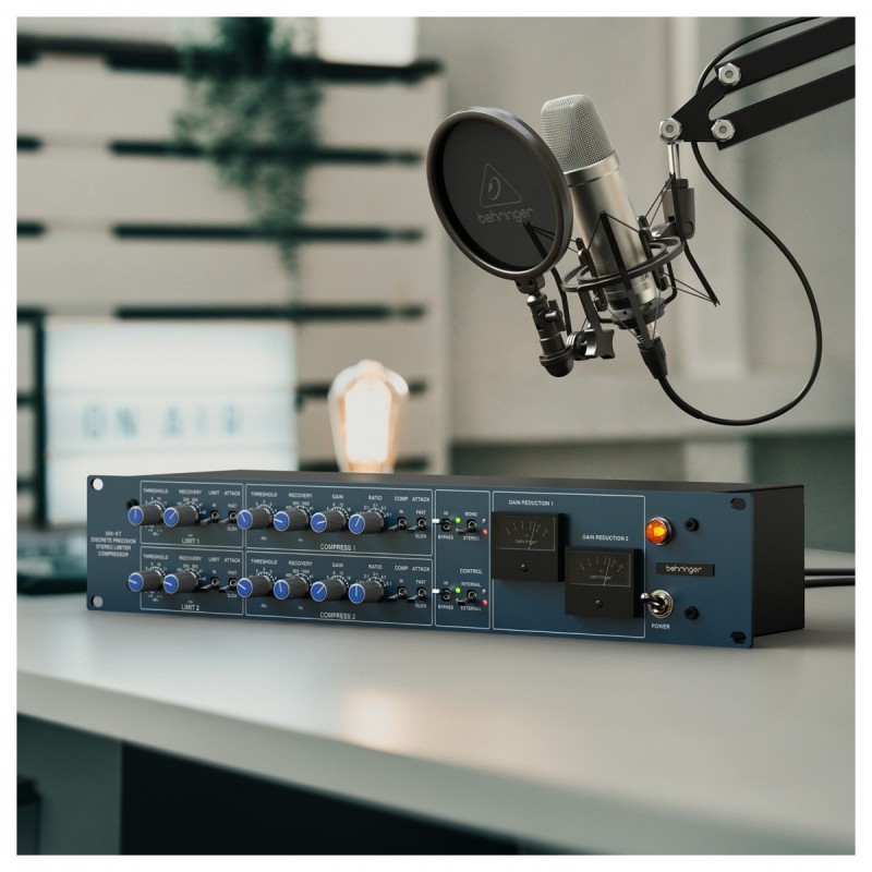 Behringer 369 kompresor, limiter studyjny - 5 - Kompresory studyjne - Stereofoniczny kompresor i limiter z mostkiem diodowym, an
