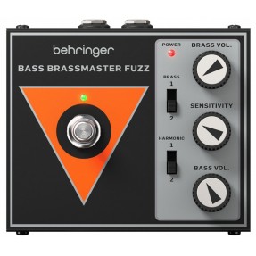Behringer BASS BRASSMASTER FUZZ - efekt basowy fuzz - 1 - Efekty basowe - Efekt basowy fuzz, odtwarza legendarne oktawowe brzmie