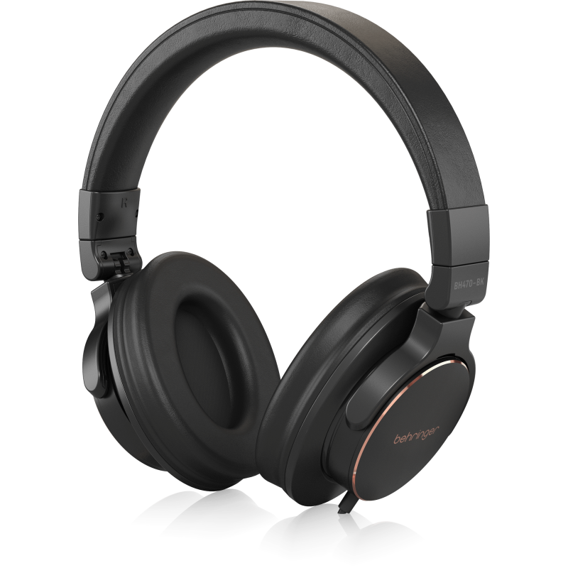 Behringer BH470-BK  - słuchawki studyjne - 4 - Do studia - BH470-BK - profesjonalne studyjne słuchawki zamknięte, kolor czarny.