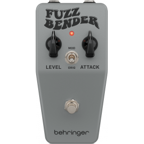 Behringer FUZZ BENDER - efekt gitarowy typu fuzz - 1 - Efekty Fuzz - Klasyczny efekt gitarowy tryb zapewnia bogaty, gładki fuzz,