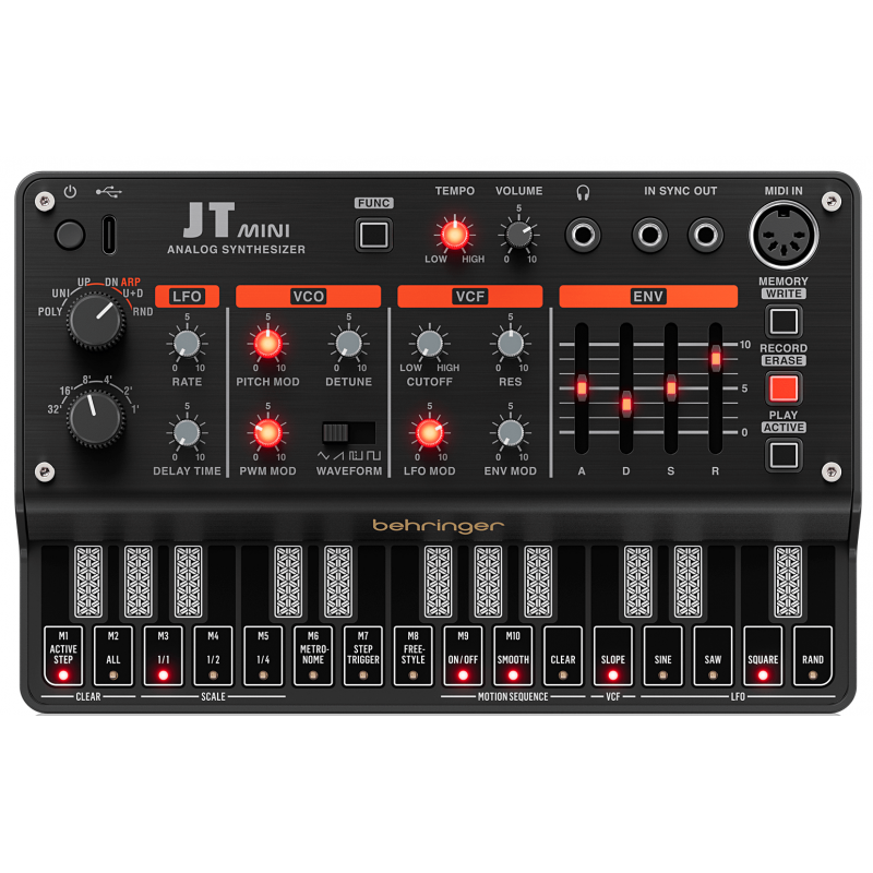 Behringer JT MINI - mini analogowy syntezator polifoniczny - 1 - Syntezatory - Behringer JT MINI to analogowy syntezator polifon