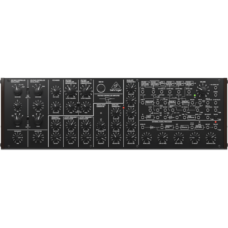 Behringer K-2 MKII - syntezator analogowy - 1 - Syntezatory - Syntezator analogowy i semi-modularny z podwójnym VCO, ring modula