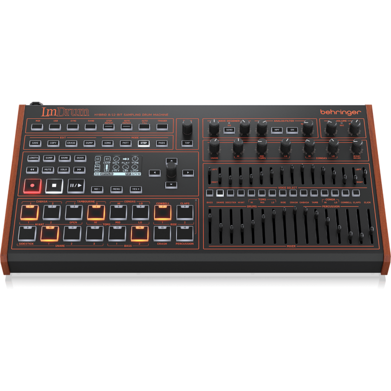 Behringer LM DRUM - automat perkusyjny - 3 - Automaty perkusyjne - Klasyczny hybrydowy automat perkusyjny z próbkowaniem, 109 dź