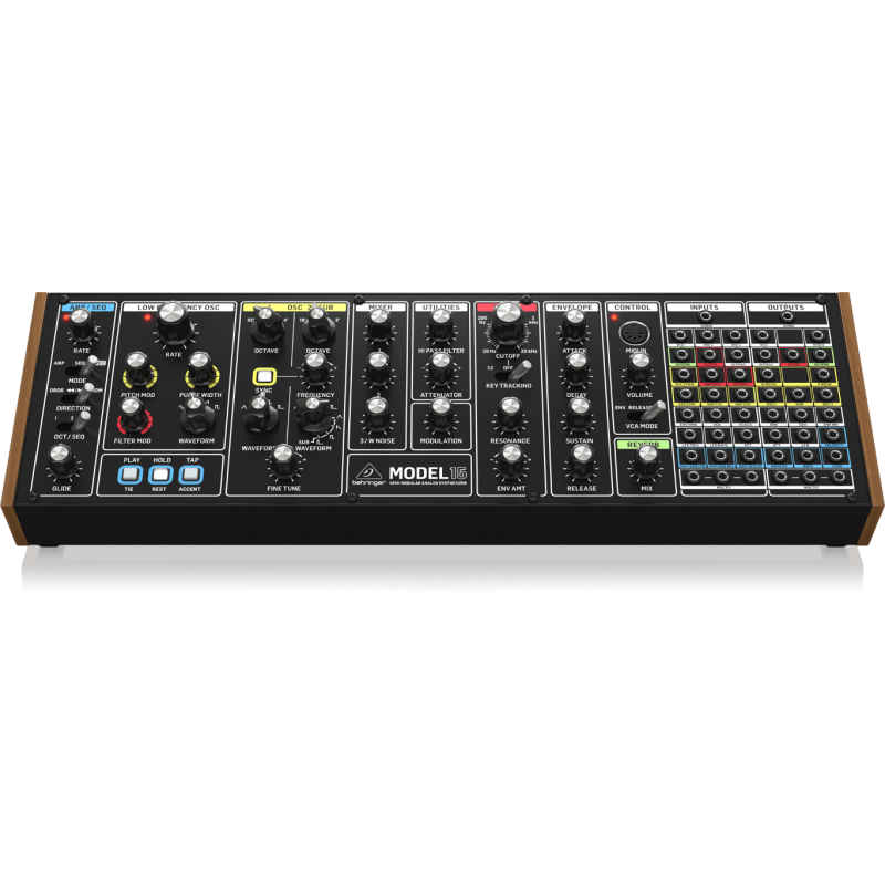 Behringer Model 15 - Syntezator analogowy - 2 - Moduły syntezatora - Półmodularny syntezator analogowy z dwoma VCO, VCF, sekwenc