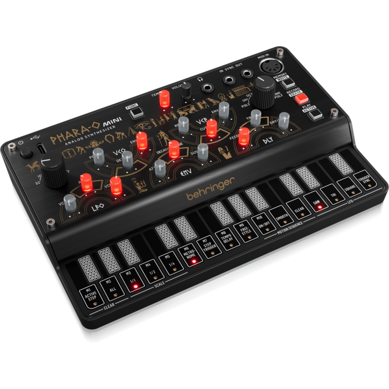 Behringer PHARA-O MINI - Syntezator analogowy - 2 - Syntezatory - Analogowy syntezator polifoniczny z 3 VCO, klasycznym VCF, mod