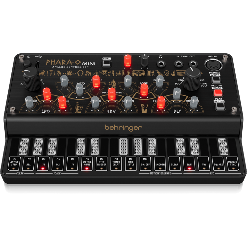 Behringer PHARA-O MINI - Syntezator analogowy - 3 - Syntezatory - Analogowy syntezator polifoniczny z 3 VCO, klasycznym VCF, mod