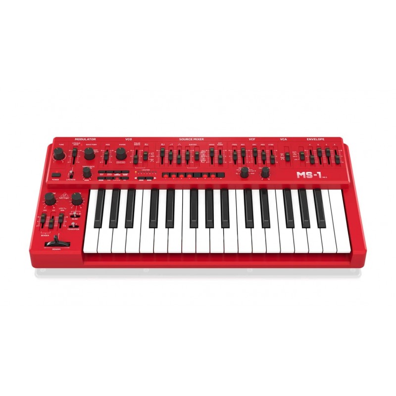 Behringer MS-1 MKII RD Syntezator analogowy - 2 - Syntezatory - Behringer MS-1 MK II-RD – analogowy syntezator monofoniczny wypo