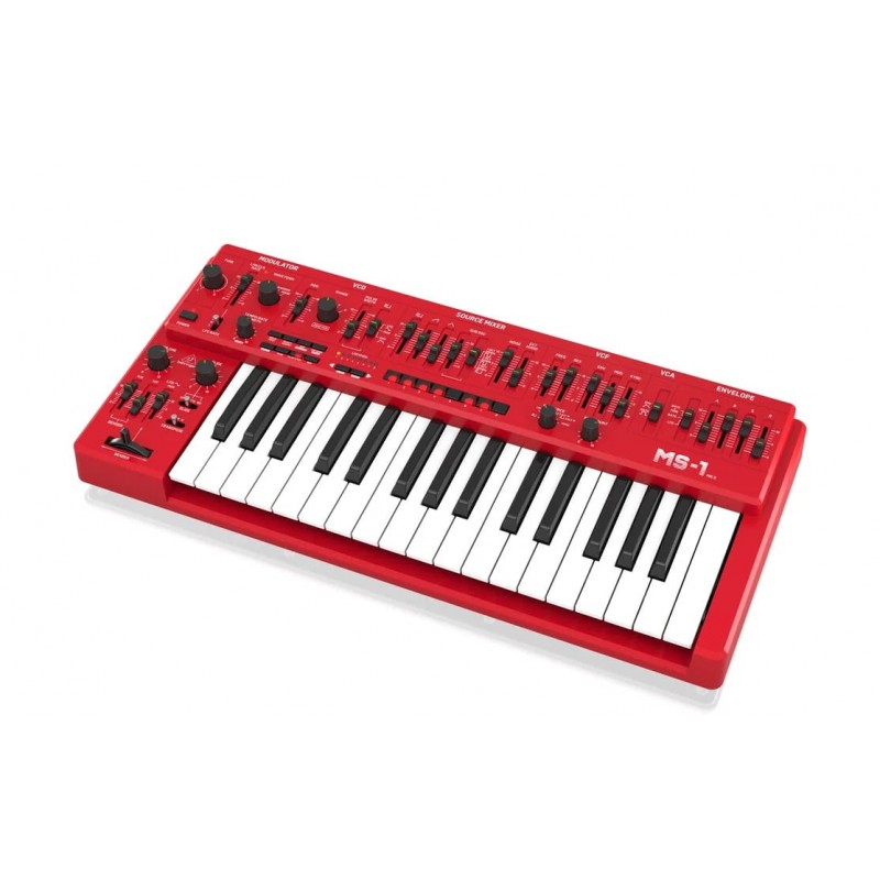 Behringer MS-1 MKII RD Syntezator analogowy - 5 - Syntezatory - Behringer MS-1 MK II-RD – analogowy syntezator monofoniczny wypo