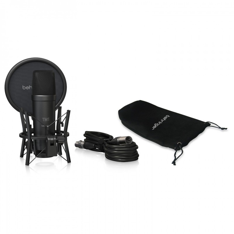 Behringer TM1 DARK EDITION - Mikrofon studyjny z dużą membraną - 9 - Mikrofony studyjne - Behringer TM1 DARK EDITION - mikrofon 