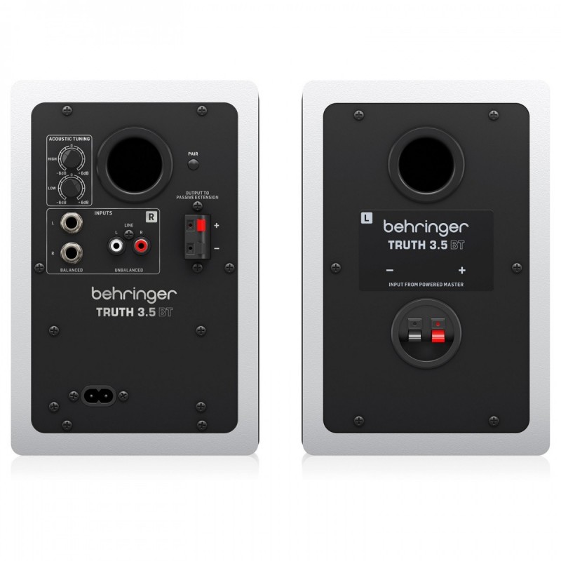 Behringer TRUTH 3.5 BT WH - para monitorów studyjnych Bluetooth białe - 4 - Monitory studyjne - TRUTH 3.5 BT WH - Audiofilskie a