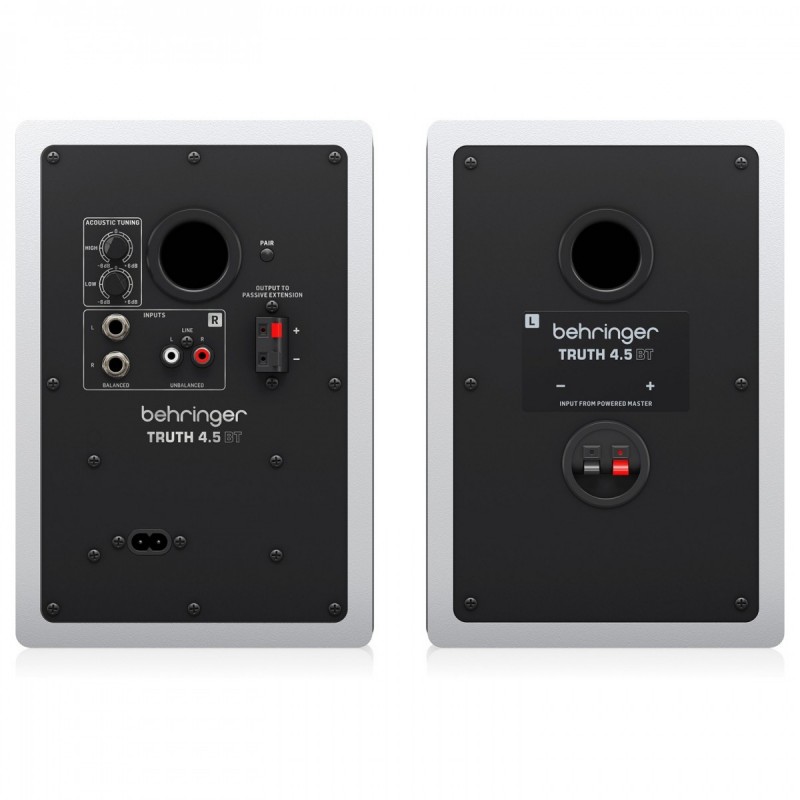 Behringer TRUTH 4.5 BT WH - para monitorów studyjnych Bluetooth białe - 4 - Monitory studyjne - TRUTH 4.5 BT WH - para monitorów