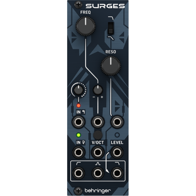 Behringer SURGES filtr wielomodowy dla Eurorack - 1 - Moduły syntezatora - Sterowany napięciowo filtr wielomodowy Behringer Surg
