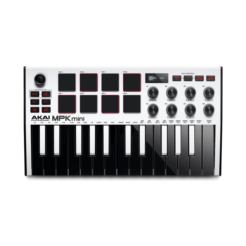 Akai MPK MINI 3 WHITE - Mini klawiatura sterująca