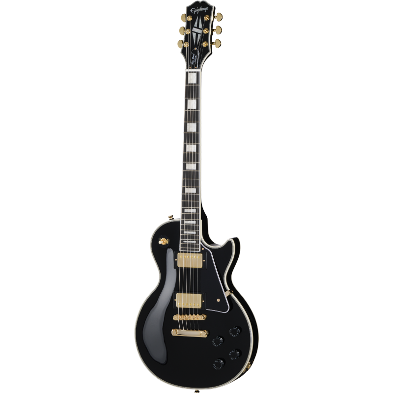Epiphone Les Paul Custom Ebony gitara elektryczna + pokrowiec - 2 - Gitary elektryczne - Autorską wersję Les Paul Custom Ebony (
