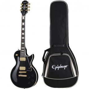 Epiphone Les Paul Custom Ebony gitara elektryczna + pokrowiec - 1 - Gitary elektryczne - Autorską wersję Les Paul Custom Ebony (