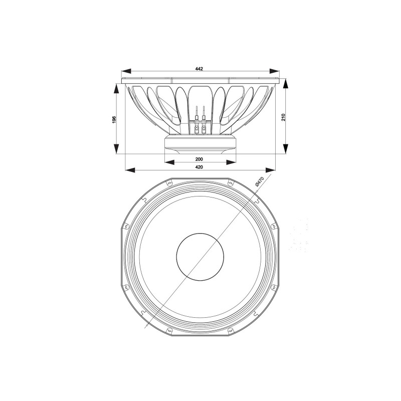 Celto Acoustique 18SW1000 - Głośnik niskotonowy 18"