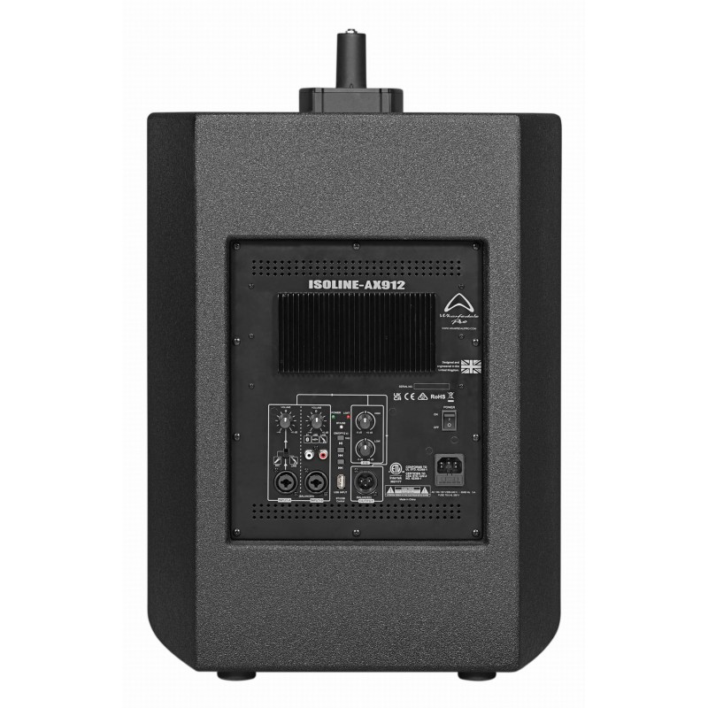 Wharfedale ISOLINE AX912 BLACK Aktywny zestaw nagłośnieniowy 1200W - 7 - Systemy słupkowe - WHARFEDALE ISOLINE AX912 BLACK aktyw