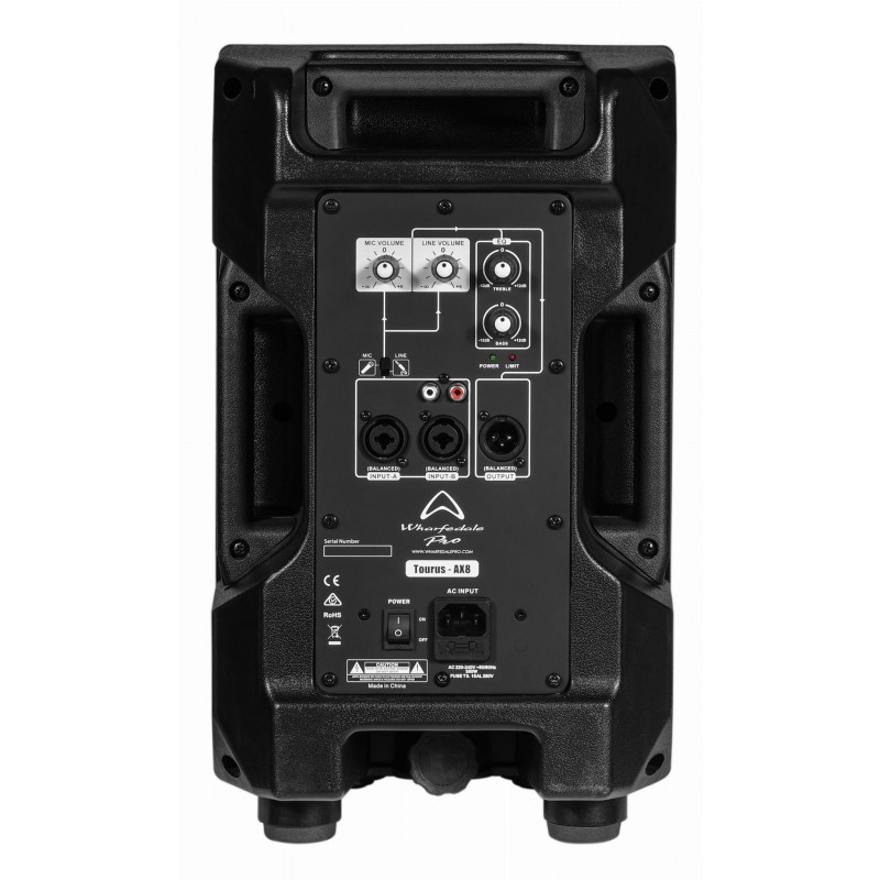 Wharfedale TOURUS AX8 MBT Kolumna aktywna 250W - 2 - Kolumny aktywne - Wharfedale TOURUS AX8 MBT 8″ głośnik aktywny z podwójnym 