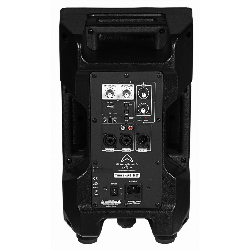 Wharfedale TOURUS AX8 MBT Kolumna aktywna 250W - 7 - Kolumny aktywne - Wharfedale TOURUS AX8 MBT 8″ głośnik aktywny z podwójnym 