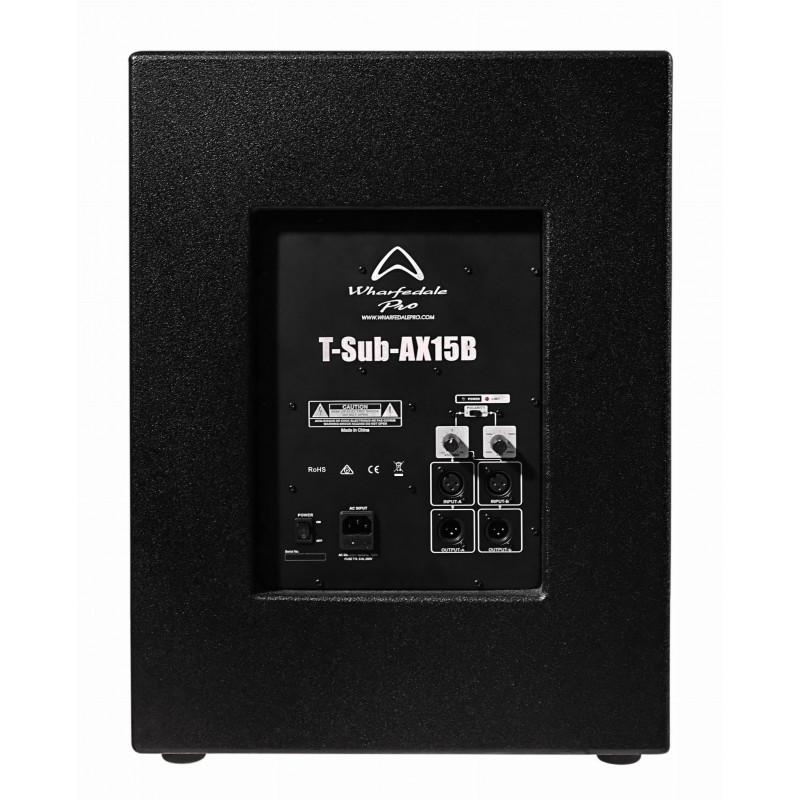 Wharfedale T-SUB AX15B Aktywny subwoofer 700W - 6 - Niskotonowe aktywne - Wharfedale Pro T-SUB AX-15B aktywna kolumna basowa sub