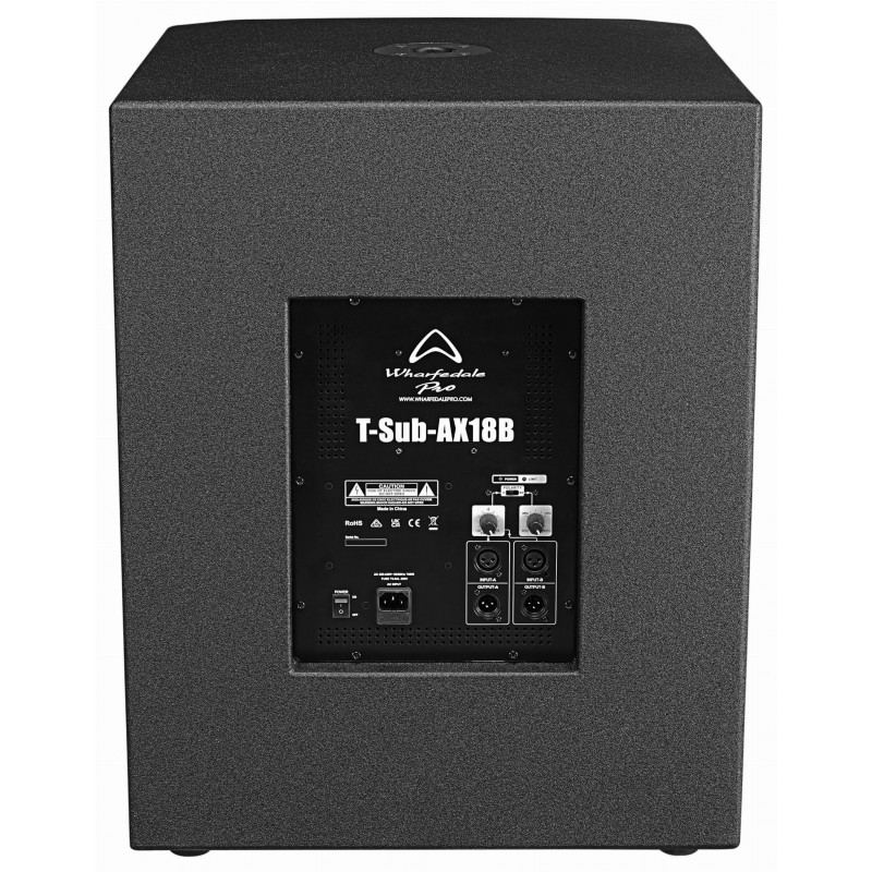 Wharfedale T-SUB AX18B Aktywny subwoofer 900W - 6 - Niskotonowe aktywne - Aktywny subwoofer Wharfedale Pro T-Sub-AX18B 18" wytwa