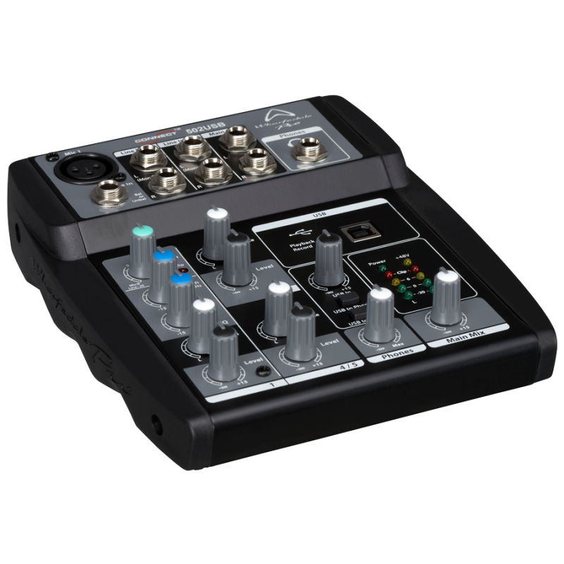 Wharfedale CONNECT 502 USB Mikser analogowy audio, EQ, USB - 1 - Miksery analogowe - Wharfedale Pro CONNECT 502 USB kompaktowy u