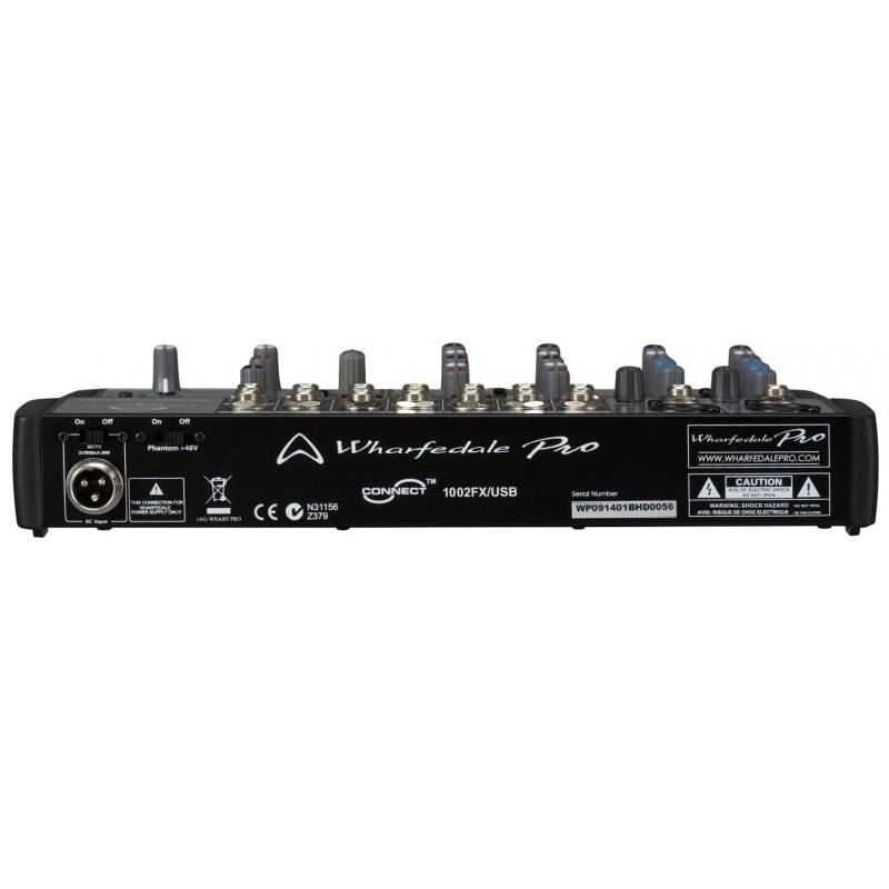 Wharfedale CONNECT 1002 FX/USB Mikser analogowy audio, EQ, FX, USB - 3 - Miksery analogowe - Dzięki wbudowanemu interfejsowi aud