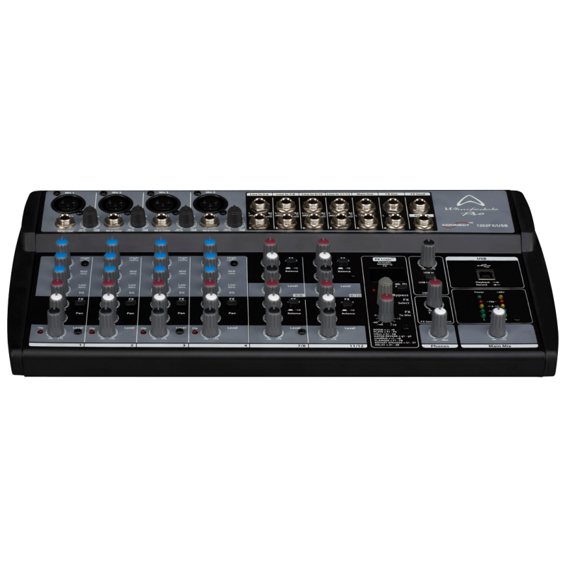 Wharfedale CONNECT 1202 FX/USB Mikser analogowy audio, EQ, FX, USB - 4 - Miksery analogowe - Wharfedale Pro Connect 1202 FX to w