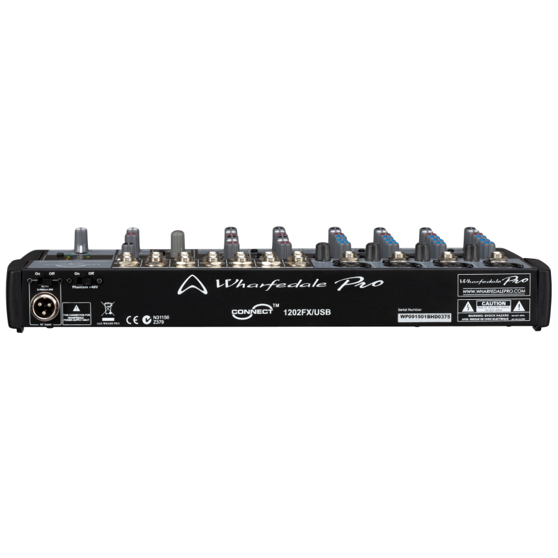 Wharfedale CONNECT 1202 FX/USB Mikser analogowy audio, EQ, FX, USB - 6 - Miksery analogowe - Wharfedale Pro Connect 1202 FX to w