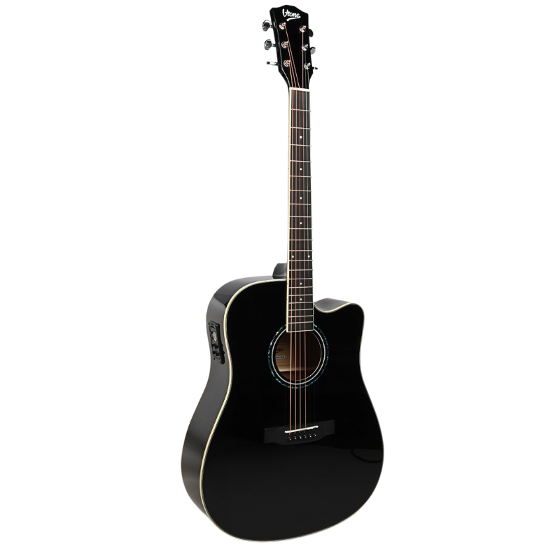 V-Tone VEAG1 CE BK - Gitara elektroakustyczna 4/4 Dreadnought Cutaway