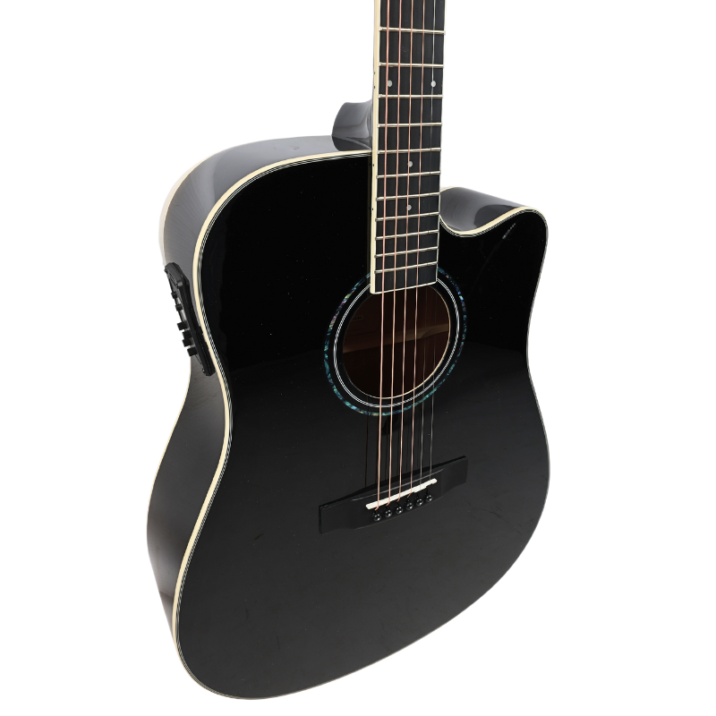 V-Tone VEAG1 CE BK - Gitara elektroakustyczna 4/4 Dreadnought Cutaway