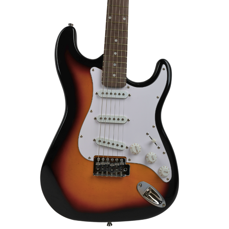 V-Tone ESST39 SB - Gitara elektryczna 4/4 Stratocaster 39" SSS + wzmacniacz gitarowy
