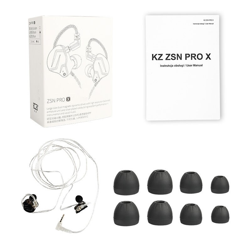 KZ ZSN PRO X MIC - Słuchawki douszne przewodowe
