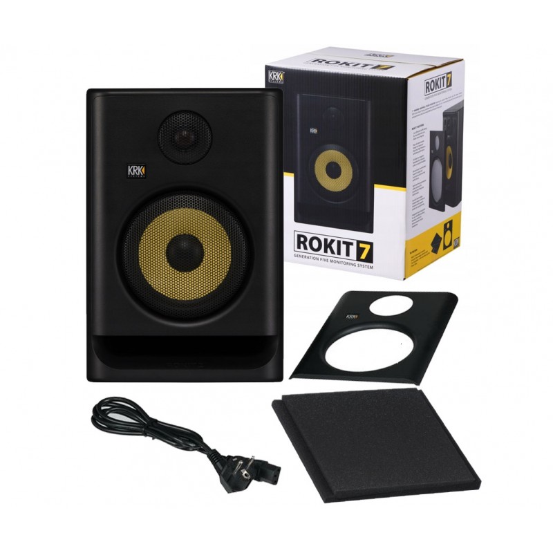 KRK Rokit 7 G5 - monitor studyjny - 1 - Monitory studyjne - Monitor studyjny ROKIT 7 G5 został wyposażony w 7-calowy głośnik nis