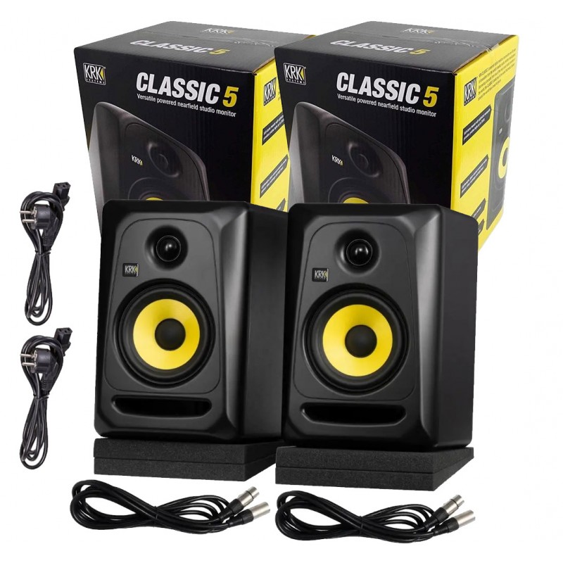 KRK Classic 5 Monitor Pack - zestaw monitorów studyjnych - 1 - Monitory studyjne - KRK Classic 5 Monitor Pack to zestaw monitoró