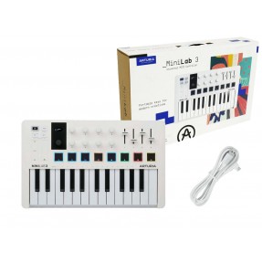 Arturia MiniLab 3 White - klawiatura sterująca / Bezpłatne wsparcie techniczne - 1 - Klawiatury sterujące - Kontroler MIDI typu 