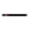 Lanberg RACK PDU 19" 1U 16A 7x 230V PL 2M - listwa zasilająca - 3 - Zasilacze sieciowe - 