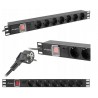 Lanberg RACK PDU 19" 1U 16A 7x 230V PL 2M - listwa zasilająca - 1 - Zasilacze sieciowe - Listwa zasilająca  rack PDU 19" 1U 16A 