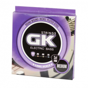 GK String 2080 - struny do gitary basowej 45-105 - 1 - Struny basowe - Struny do gitary basowej 45-105.  Wykonane z niklowanej s