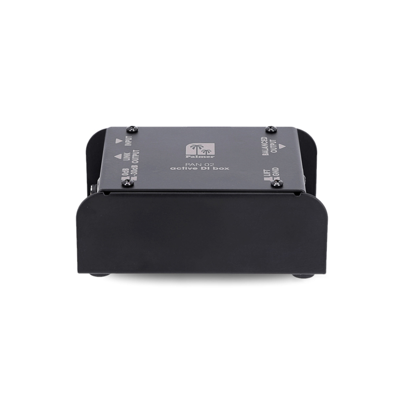 Palmer PAN 02 - DI-Box - 2 - Diboxy - Standardowy aktywny DI-Box Zasilanie mozliwe za pomoca baterii 9 V lub zasilania phantom 4