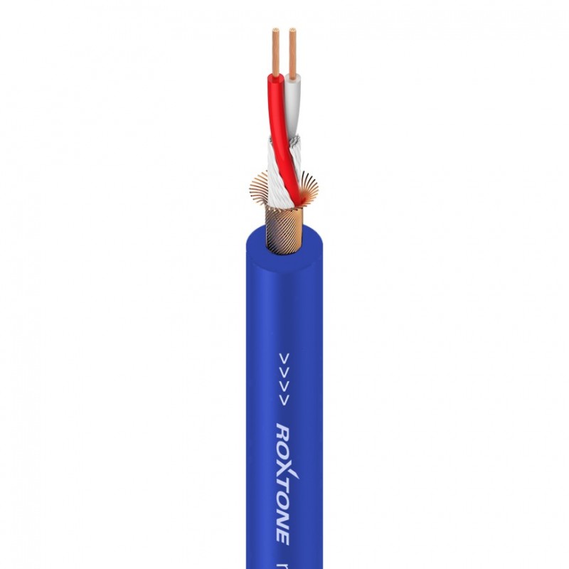 Roxtone MC002-100m-BL - Kabel mikrofonowy - na metry