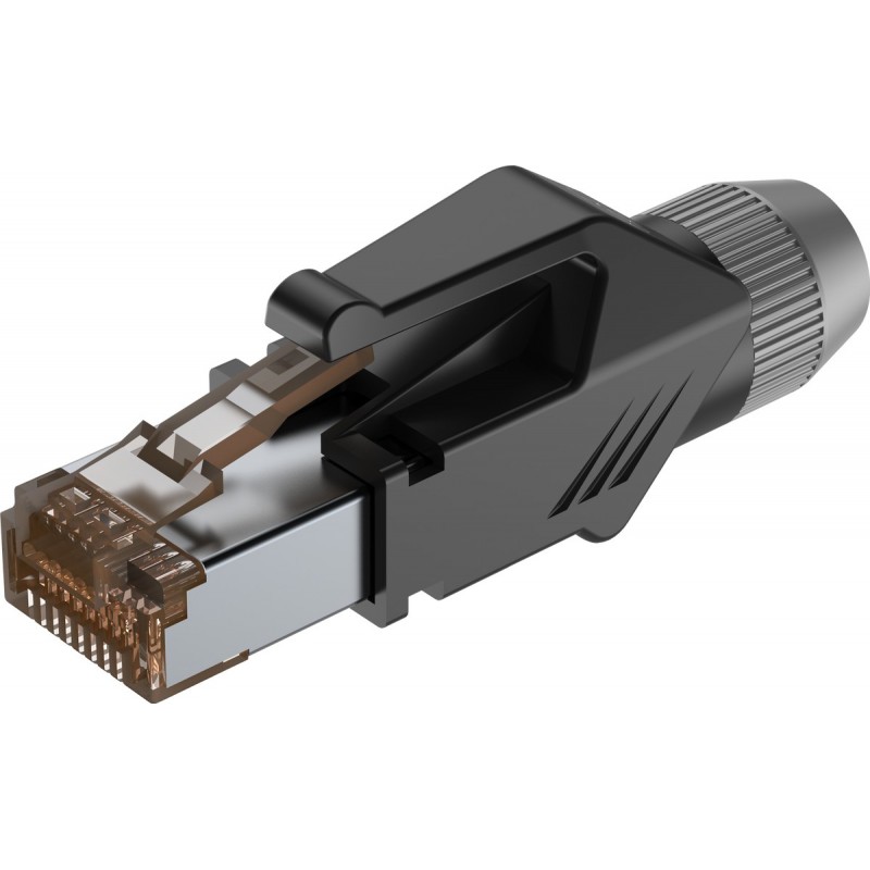 Roxtone RJ45C5E-PH-GY - Wtyk typu RJ45 z osłoną