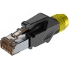 Roxtone RJ45C5E-PH-YL - Wtyk typu RJ45 z osłoną