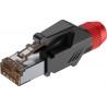 Roxtone RJ45C5E-PH-RD - Wtyk typu RJ45 z osłoną