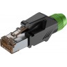 Roxtone RJ45C5E-PH-GN - Wtyk typu RJ45 z osłoną