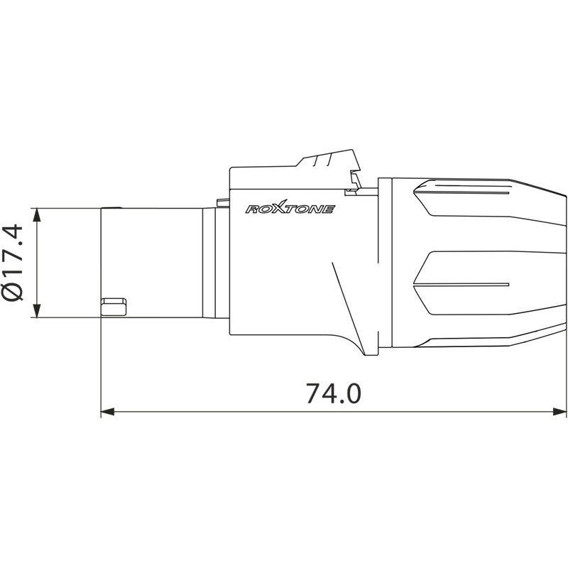 Roxtone RS4FP-YL - Wtyk głośnikowy 4-pin